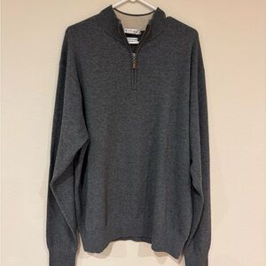4-Ply 100% Cashmere Quarter Zip | Peter Millar | Sz XL Men's